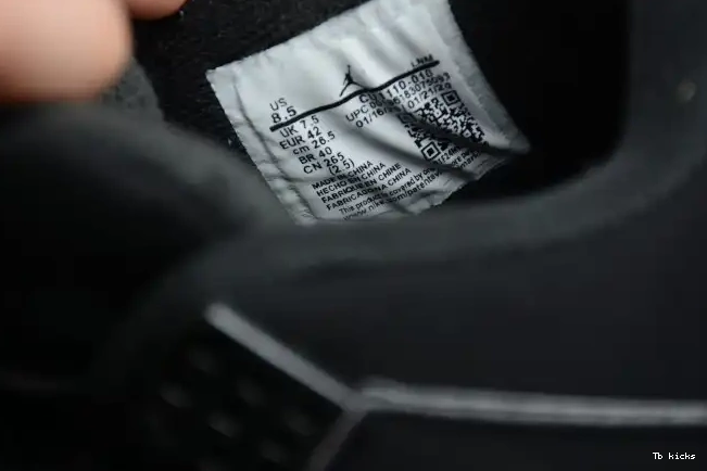 Reps TBK Cat Black Air Jordan 4 CU1110-010 (2020) 0608